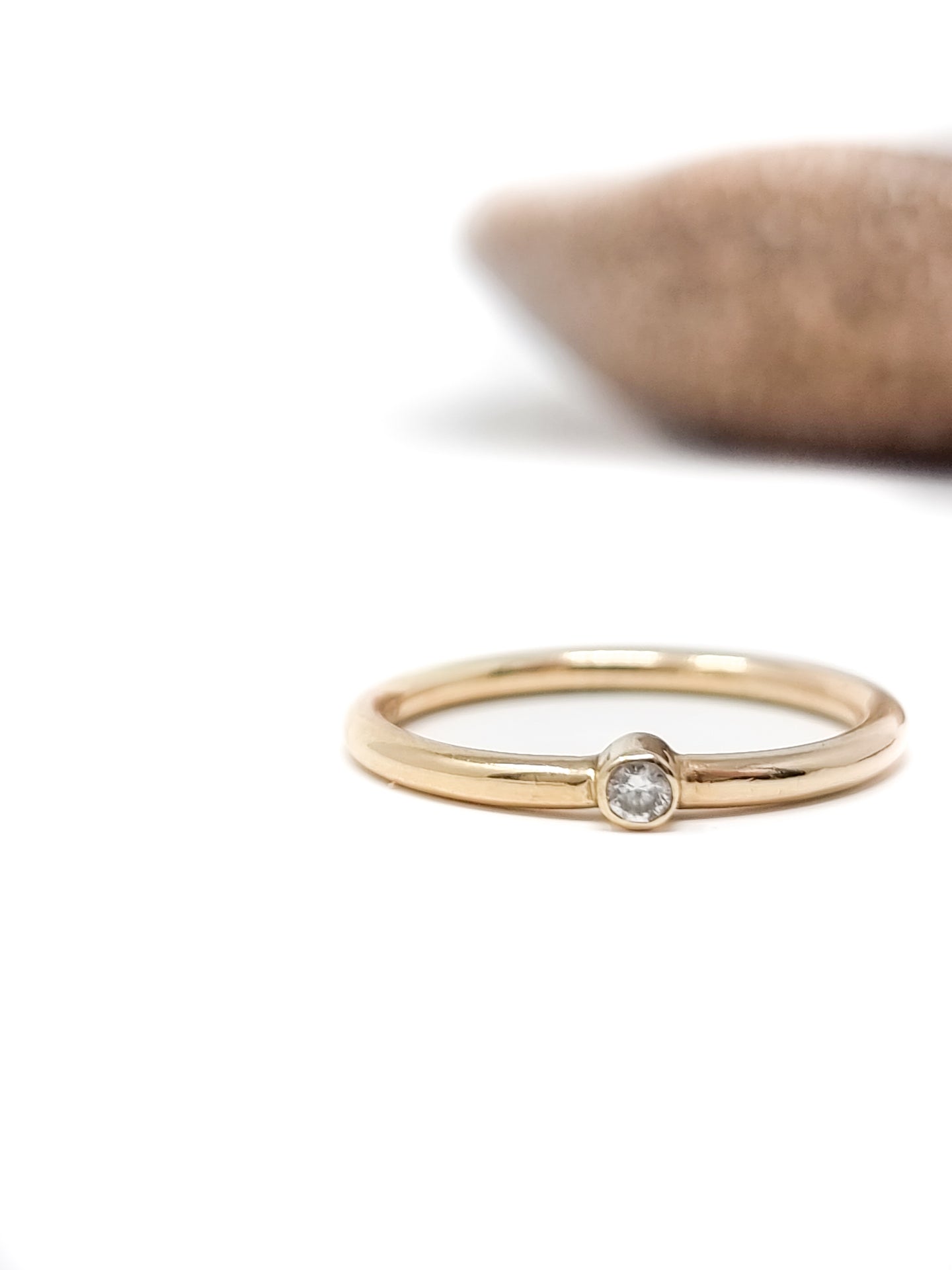 Bezel Set Diamond Band